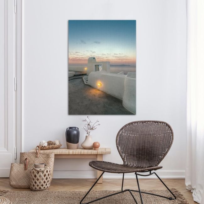 Canvas print Sunset, Santorini