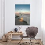 Canvas print Sunset, Santorini