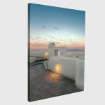 Canvas print Sunset, Santorini