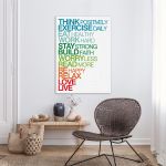 Πίνακας σε καμβά Think positively