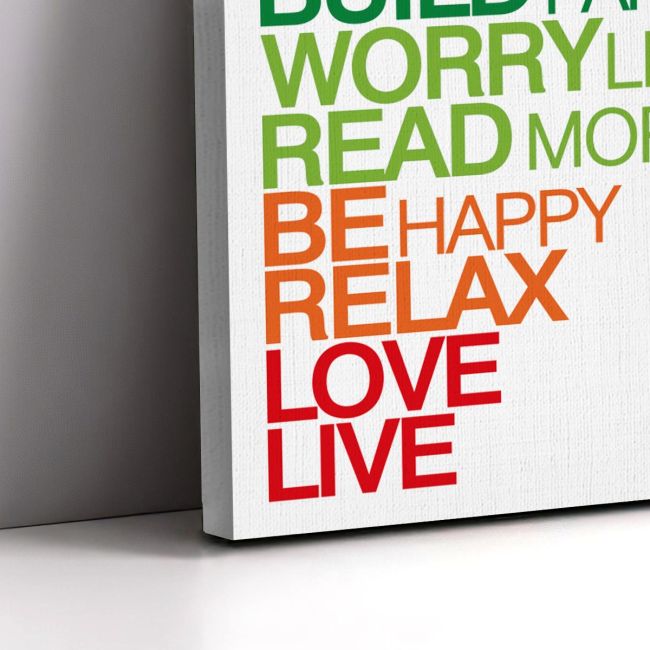 Canvas print Think positively