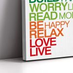 Πίνακας σε καμβά Think positively