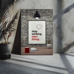Πίνακας σε καμβά Stop wishing