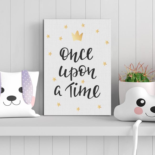 Πίνακας σε καμβά Once upon a time