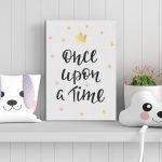 Πίνακας σε καμβά Once upon a time