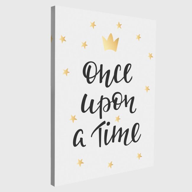 Πίνακας σε καμβά Once upon a time