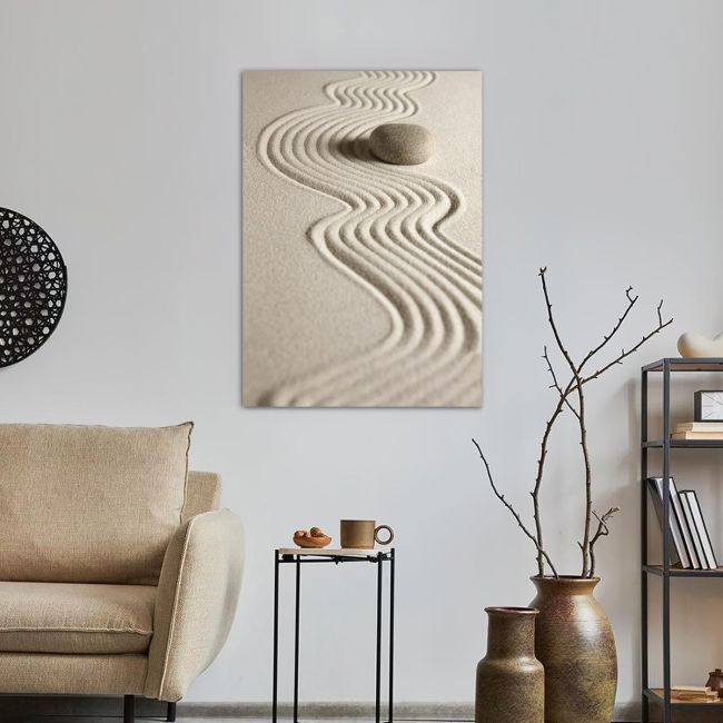 Πίνακας σε καμβά Zen stones III