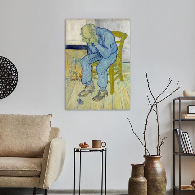 Canvas print At the gate of broken despair reart, (original by van Gogh), reproduction