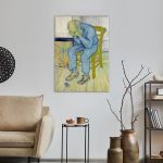 Canvas print At the gate of broken despair reart, (original by van Gogh), reproduction