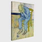 Canvas print At the gate of broken despair reart, (original by van Gogh), reproduction