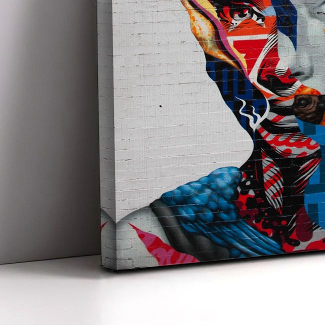 Πίνακας σε καμβά Audrey Hepburn wallpaint