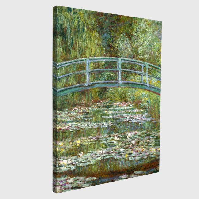 Πίνακας ζωγραφικής Bridge over a pond of water lilies, Monet