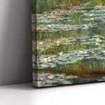 Canvas print Bridge over a pond of water lilies, Monet