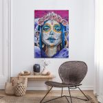 Πίνακας σε καμβά Ημέρα των νεκρών, Dia de los Muertos wallpaint