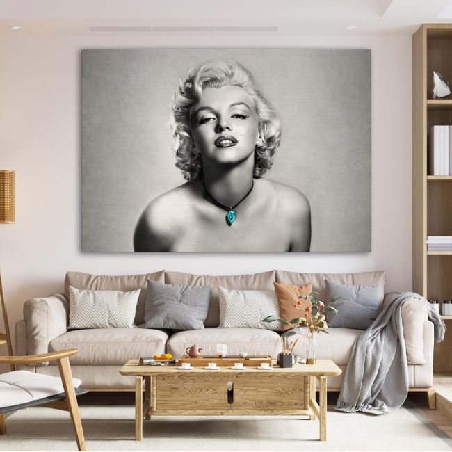 Πίνακας σε καμβά Marilyn Monroe in gray