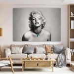 Canvas print Marilyn Monroe in gray