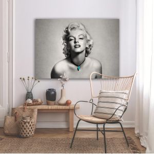 Πίνακας σε καμβά Marilyn Monroe in gray 2