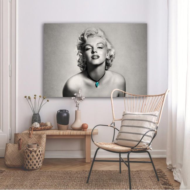 Πίνακας σε καμβά Marilyn Monroe in gray