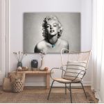 Πίνακας σε καμβά Marilyn Monroe in gray