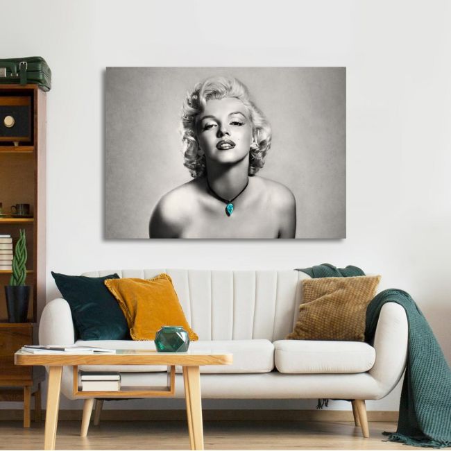 Canvas print Marilyn Monroe in gray