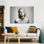 Canvas print Marilyn Monroe in gray