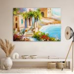 Canvas print House near the sea, sea coast