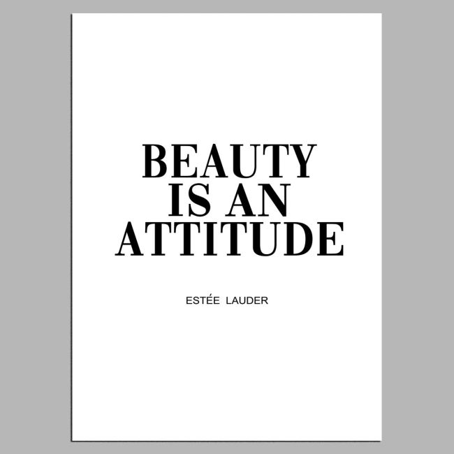 Poster Beauty is an attitude