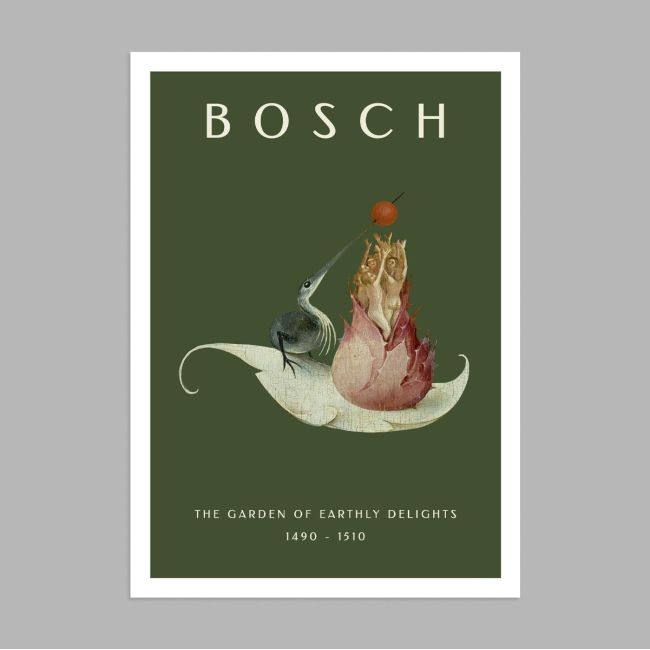 The garden of earthly delights I, Bosch, αφίσα, κάδρο