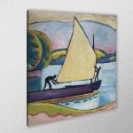 Πίνακας ζωγραφικής Sailboat in morning, Macke A.