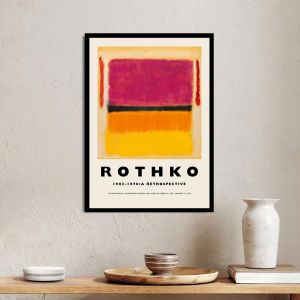 Rothko Exhibition Poster, Rothko, a retrospective, Poster