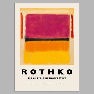 Αφίσα Έκθεσης Rothko, Rothko, a retrospective, αφίσα, κάδρο 2
