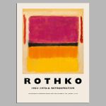 Rothko Exhibition Poster, Rothko, a retrospective, Poster