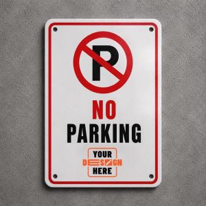Plexiglass business parking sign, personalized