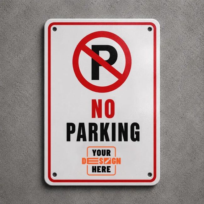 Πινακίδα No Parking επιχειρήσωνplexiglass, προσωποποιημένη