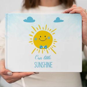 Wishes book Happy Sun boy 27.5x20.5 ▭, minimal style
