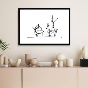 Abstract formed Don Quixote, poster