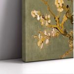 Canvas print Blossoming almond tree (brown), Vincent van Gogh, 3 panels