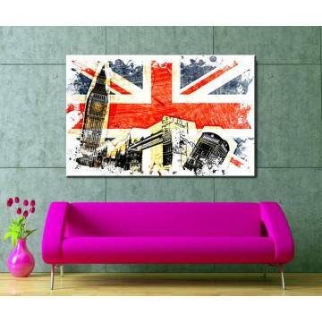 Canvas print London artwork