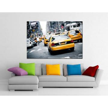 Πίνακας σε καμβά Νέα Υόρκη, New York cab