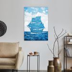 Canvas print Le seducteur reart (original R. Magritte)