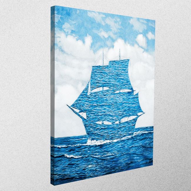 Canvas print Le seducteur reart (original R. Magritte)