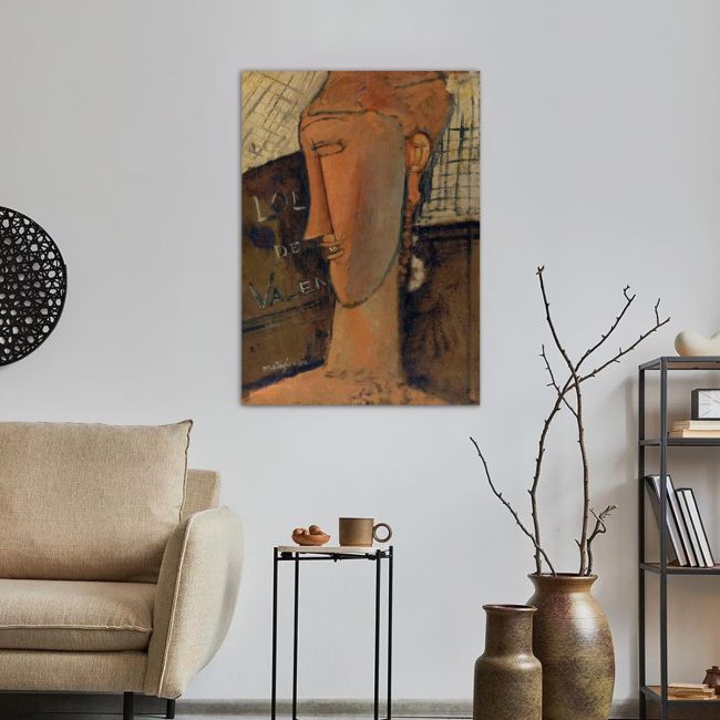 Canvas print Lola de Valence, Modigliani Amedeo