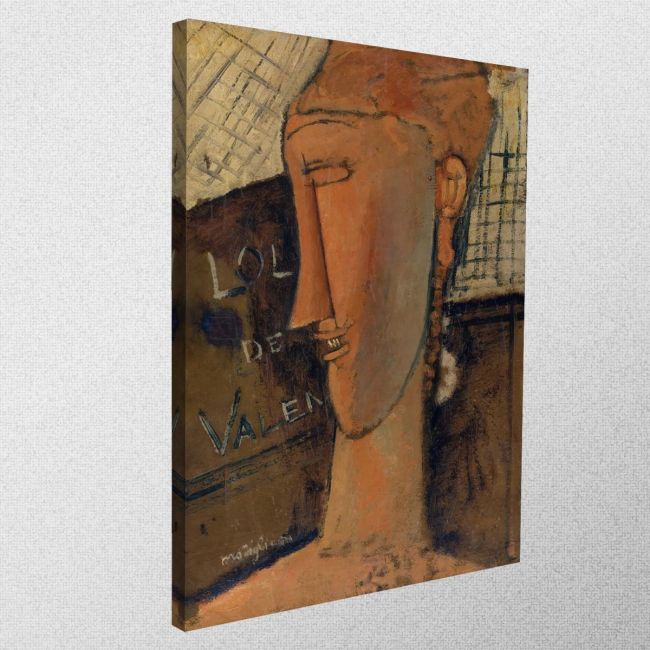 Canvas print Lola de Valence, Modigliani Amedeo