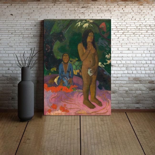 Canvas print Words of the devil, Gauguin P.