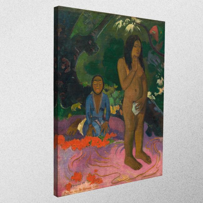 Canvas print Words of the devil, Gauguin P.