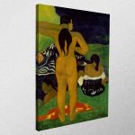 Canvas print Tahitian women bathing, Gauguin P.