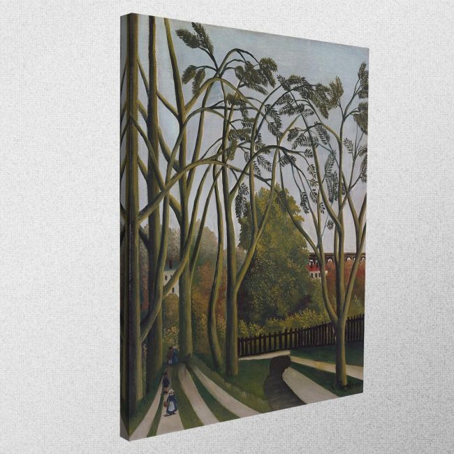 Canvas print The Banks of the Bièvre, Rousseau