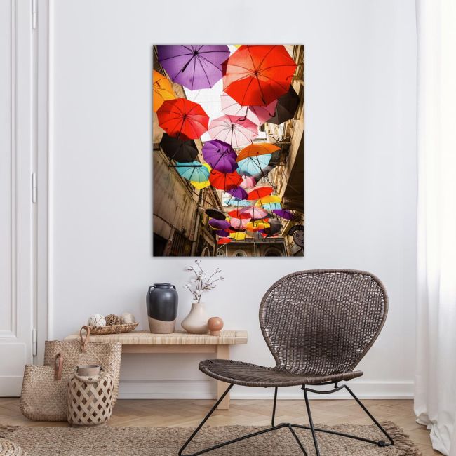 Canvas printUmbrella street