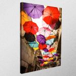 Canvas printUmbrella street