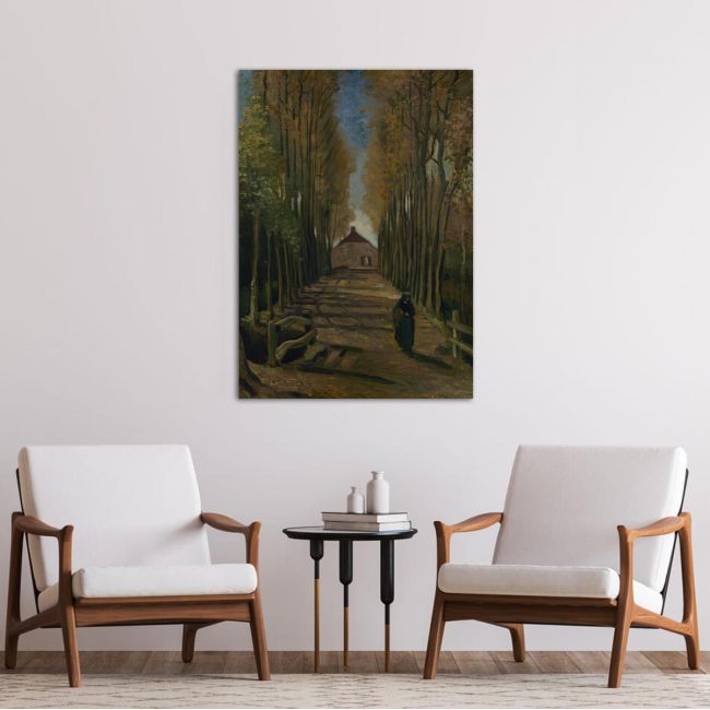 Πίνακας ζωγραφικής Avenue of Poplars, Vincent van Gogh